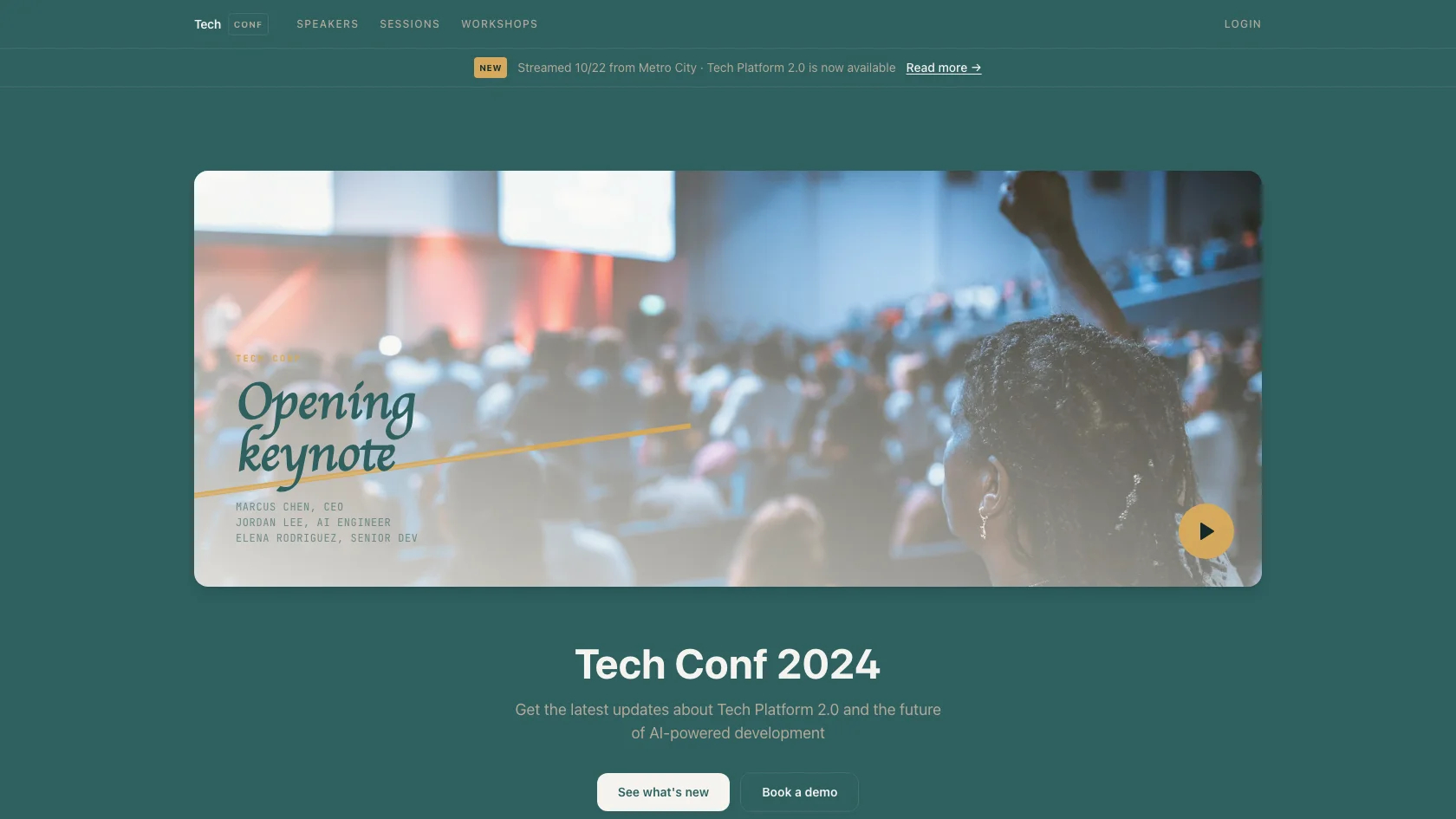 Loading preview of Summit — Tech Conference & Event Template